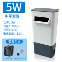 乌龟缸过滤器盒净化水质免换水低水位养龟专用三合一净水循环鱼缸