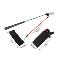 Indoor Golf Training Rod with Resistance Cord Tempo Golf Release Practice Aid Portable Adjustable for Golfers, Home, Office