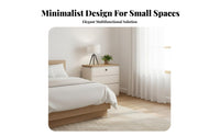 Minimalist Design Extendable Vanity Set Space-Saving Dressing Table Flip-Top Mirror Makeup Station Biometric Lock for Apartment Dwellers, Homeowners, Content Creators, Walk-in Closet