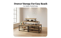 Island Display Shelf Thickened Panels Multi-Tier Display Rack Stable Steel Frame Retail Merchandise Rack for Retailers, Vendors, Supermarket, Boutique