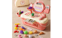 Checkout Toy with Suitcase Case Portable Playset Interactive for Children