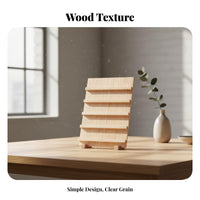 Wooden Earring Display Stand Minimalist Design Earring Card Holder Rack Sturdy and 3-Tier Wooden Display Stand for Market Stalls, Craft Fairs