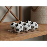 6 Pieces Standard Size 28 Mm Foosball Ball Long-Lasting Material Black and White Table Soccer Ball Colorfast Table Soccer Balls Fade Resistant