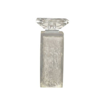 Glass Candle Holder Tall Crystal Candle Holder Elegant for Living Room, Entryway