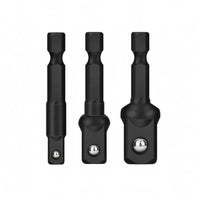 3 Pieces Oxidized Finish 1/2 Socket Adapter Cr-V Steel 3/8 Socket Adapter Heat-Treated Power Tool Accessory Forged for Electric Power Tools, Screwdrivers