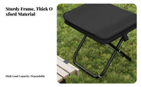 Easy to Carry Handbag-Shaped foldable Stool Lightweight Portable Seating Quick Setup Folding Seat Sturdy for Music concert Goers, journeyers, journey, Camping, Fishing, Queuing