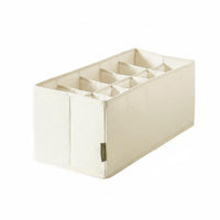 Foldable textile Box cleanable Clothing Organizer Reinforced Handles for Under Bed
