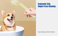 Pet Grooming Brush, Multi-Purpose Hair Remover, Press Spray, Cat Dog Grooming Tool