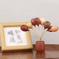 Air-Filled Bouquet Ornament Decorative Wooden Balloon Decoration for Table Display