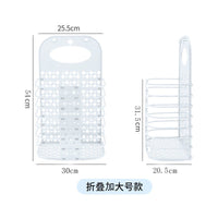 浴室神器脏衣服卫生间置物架洗澡收纳筐壁挂式折叠脏衣篓干净衣物