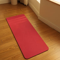 Non-Slip Exercise Mat with Carrying Strap and Bag Water-Absorbing Exercise Mat with Carry Bag Portable Cushioned for Yogis, Fitness Enthusiasts, Home Workouts, Stretching