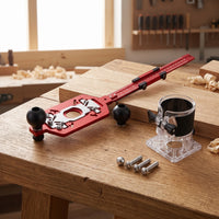Router Base with Positioning Ruler Router Circle Cutting Jig Wear-Resistant Tool for Woodworkers, Carpenters, Workshops