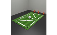 Indoor Soccer Practice Mat Numbered Path Design Kids Soccer Training Rug Easy to Use Football Skill Practice Carpet for Home
