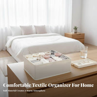 3 Pieces Compartmented Underwear Organizer Set Multi-Compartment for Parents