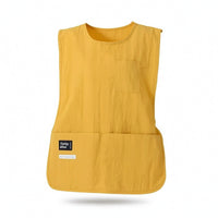Pullover Apron Oil-Resistant Apron Vest Sleeveless Workwear for Cleaners, Kitchen