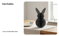 Easter Bunny Honeycomb Decoration Easy to Hang Easter Honeycomb Decoration Foldable Hanging Bunny Ornament for Kids, Spring Decor, Classroom, Nursery