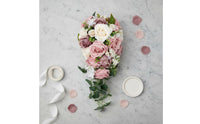 Photo Prop Waterfall Bridal Floral Arrangement Garden Design Cascading Bridal Floral Arrangement Romantic Elegant for Brides