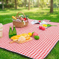 Picnic Blanket and Waterproof Camping Mat for Family Picnic, Durable Oxford Cloth Outdoor Mat with Zipper, Large Portable Beach Blanket, 1pc