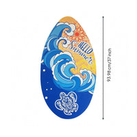 Wooden Surfboard 37-Inch Water Play Board Surfboard-Design Board Pointed Nose Lengthened Shape
