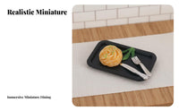 Mini Size OB11 Food Model Realistic Intricate Miniature Steak Dinner Vivid Colors for Crafters, Photography Prop, Pretend Play