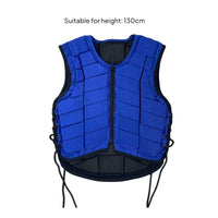 Horse Riding Vest Impact Reduction Equestrian Guard Zip Front Equestrian Shielded Vest for Adults, Kids