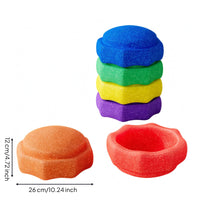 Balance Stepping Stone Lightweight Stepping Stone with Textured Surface Stackable Sensory Toy for Young Children, Kids, Kindergarten, Playroom