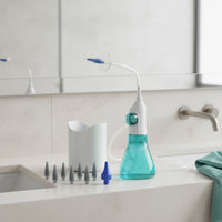 Ear Irrigation Flushing System Manual Ear Cerumen Removal Kit with Basin Hand-Held Easy to Use for Adults, Home, Bathroom