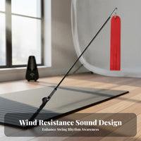 Adjustable Weight Golf Swing Coach Sound Feedback Golf Practice Whip Builds Muscle Memory for Beginners, Indoor, Home