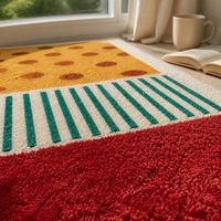 Dopamine Bay Window Cushion Faux Cashmere Non-Slip Mat for Bedroom Balcony