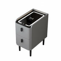 Nordic and design Narrow End Table Space-Saving Nightstand Modern Design Bedroom Furniture With Storage Drawer for Students, Apartment Dwellers, Adults, Small areas, Dormitory, Dorm Room, Home Office