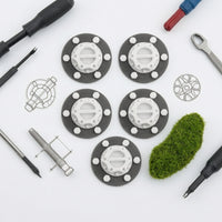 5 Pieces RC Wheel Hub Cap RC Hubcap with Bolt Pattern Impact-Resistant Accessory