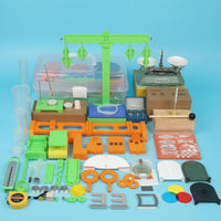 Junior High Physics Kit Green Holder Stand Stand Physics Experiment Kit and Metal Learning Aid