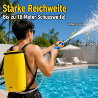 Water Gun with Backpack Tank 20L, Long Range 12-18m, 70cm Water Blaster Set for Garden Parties, Pool & Lake