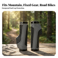 2 Pieces Double Lock-on Handlebar Grips Long-Lasting Mountain Bike Grips