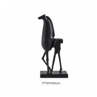 Horse Sculpture Minimalist Horse Statue Geometric Statues for Interior Stylists, Art Collectors, Living Room, Office, Bookshelf