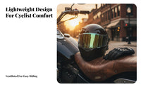 3C Certified Full Face Motorcycle Helmet Lightweight Full Face Helmet All Season Safety Headwear Breathable for Men, Women, Commuting