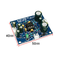 Low Noise NE5532 Preamplifier Board Double-Sided PCB Single Power Supply Preamp Board High-Fidelity Electronic Component Compact Size for DIY Enthusiasts