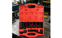10 Pieces With Storage Case 22mm Air Sensor Wrench Kit Heavy-Duty Air Sensor Removal Tool Wear Resistant High Hardness for Mechanics, DIY Enthusiasts, Auto Repair Shop, Garage