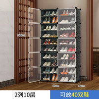 简易鞋柜大容量家用防尘收纳神器多层组装鞋架经济型门口置物架子