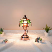 LED Dollhouse Lamp On/Off Switch Miniature Illuminated Desk Lamp Bronze-Finish Base Dollhouse Light for Hobbyists
