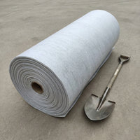 White Weed Control Fabric Geotextile, Pond Liner Mulch Fabric for Garden & Landscaping, Water-Permeable Root Barrier, Gray Drainage Fabric