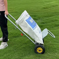 Bag Filling Cart Sturdy Frame Sack Loading Cart Heavy Duty Bag Holder Trolley for Farmers, Warehouse Workers, Farm, Yard