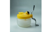 Spraying Instrument Cleaning Pot Translucent Spraying Instrument Cleaning Pot with Holder Screw-on Container for Model Builders, Hobby Painters