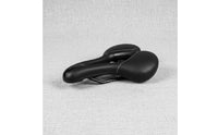 Built-in Tail Light Bike Saddle with Taillight Ergonomic Design USB Rechargeable Bike Seat Shock Absorbing Sports Gear Memory Foam Padding for Cyclists, Night Riding