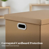 Lidded storage Box long-lasting Moving Container Portable for Students, Professionals
