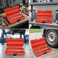 18 Pieces Oil Drain Plug Socket Set Sturdy Oil Pan Socket Set with Case Tools Portable Multifunctional for Mechanics