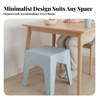 Thickened long-lasting Stackable Plastic Stool Modern Minimalist Design Stackable Utility Stool Space-Saving Household Seating Easy to Clean for home users, Business Owners, Dining Room, business areas, Kitchen, Office