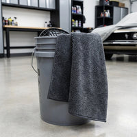 Microfibre Cloth Double-Sided Car Drying Towel, Microfiber Cloths for Detailing, 40cm Gray Spiral Weave 2-Layer Multi-Purpose Cleaning Towel