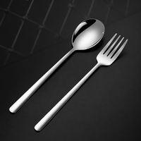 Cutlery Set for 1 Person, Stainless Steel Travel Cutlery with Case, Fork Spoon Chopsticks, Camping Outdoor Cutlery for On-the-Go