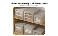 Textile Storage container Space-Saving Wardrobe Shelf Box Foldable Design for Dorm Room
